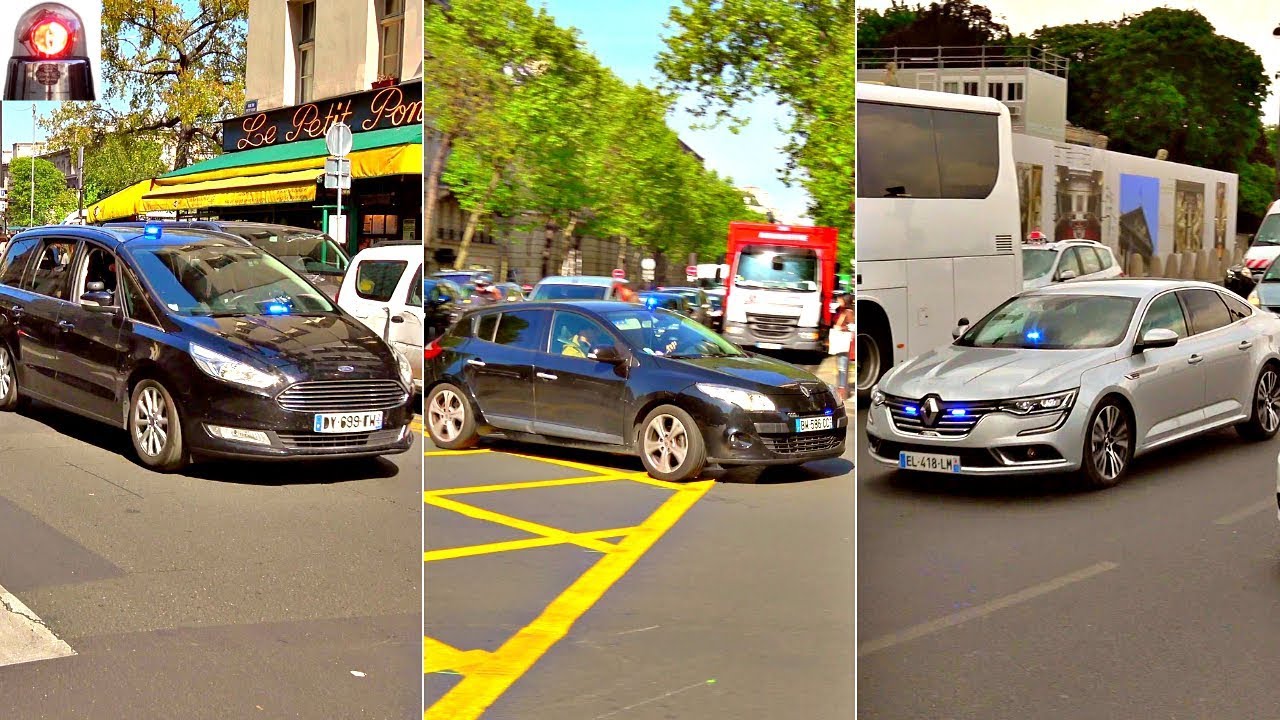 Voitures de police banalisées Compilation // Unmarked Police Cars Responding Collection