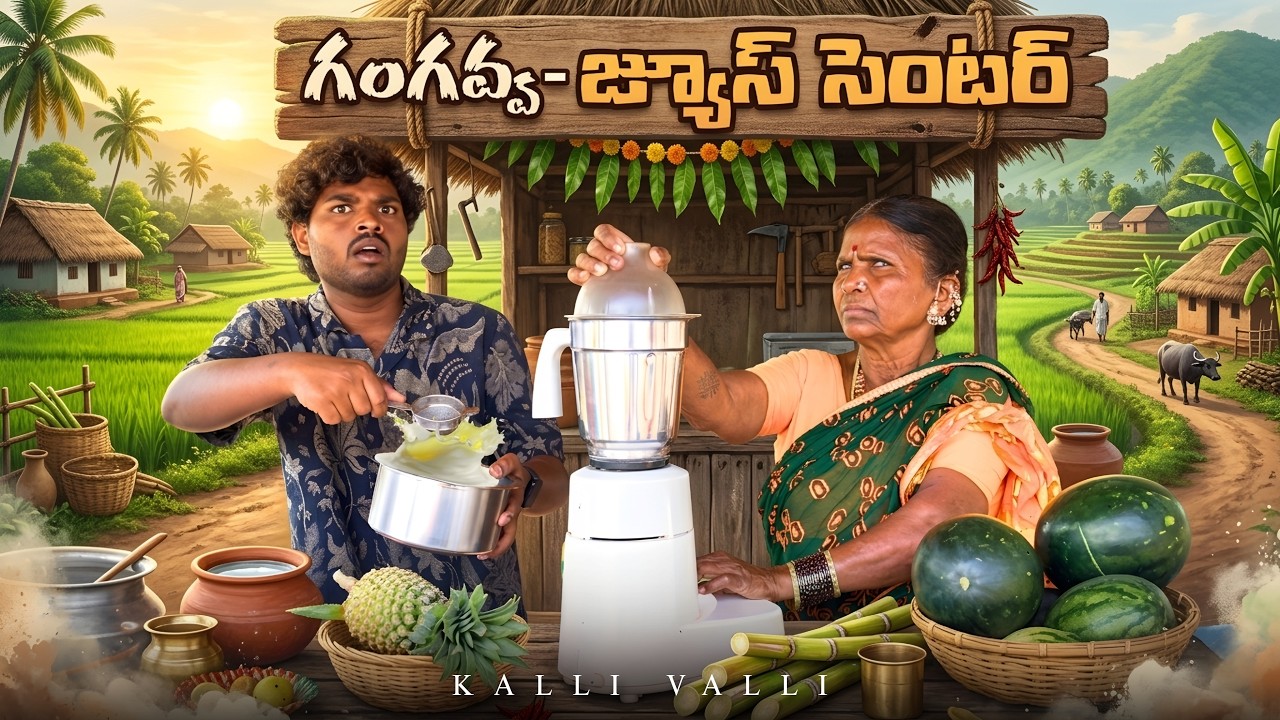  గంగవ్వ జ్యూస్ సెంటర్ | GANGAVVA | Kalli Valli | My village Show comedy