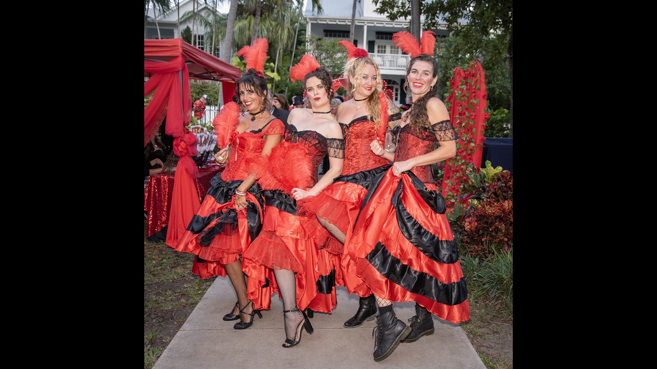 Can-Can Dancers at the Waterfront Playhouse Moulin Rouge Fundraiser