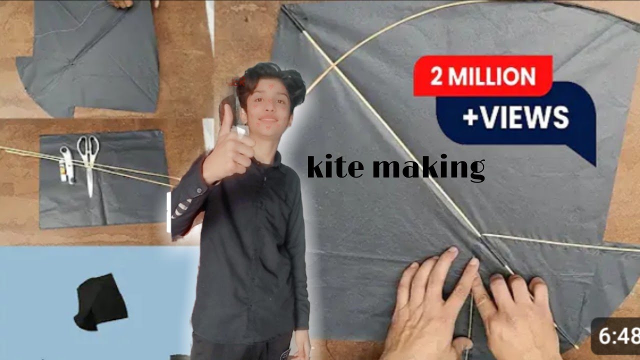 How to make kite home made kite banana ka trika