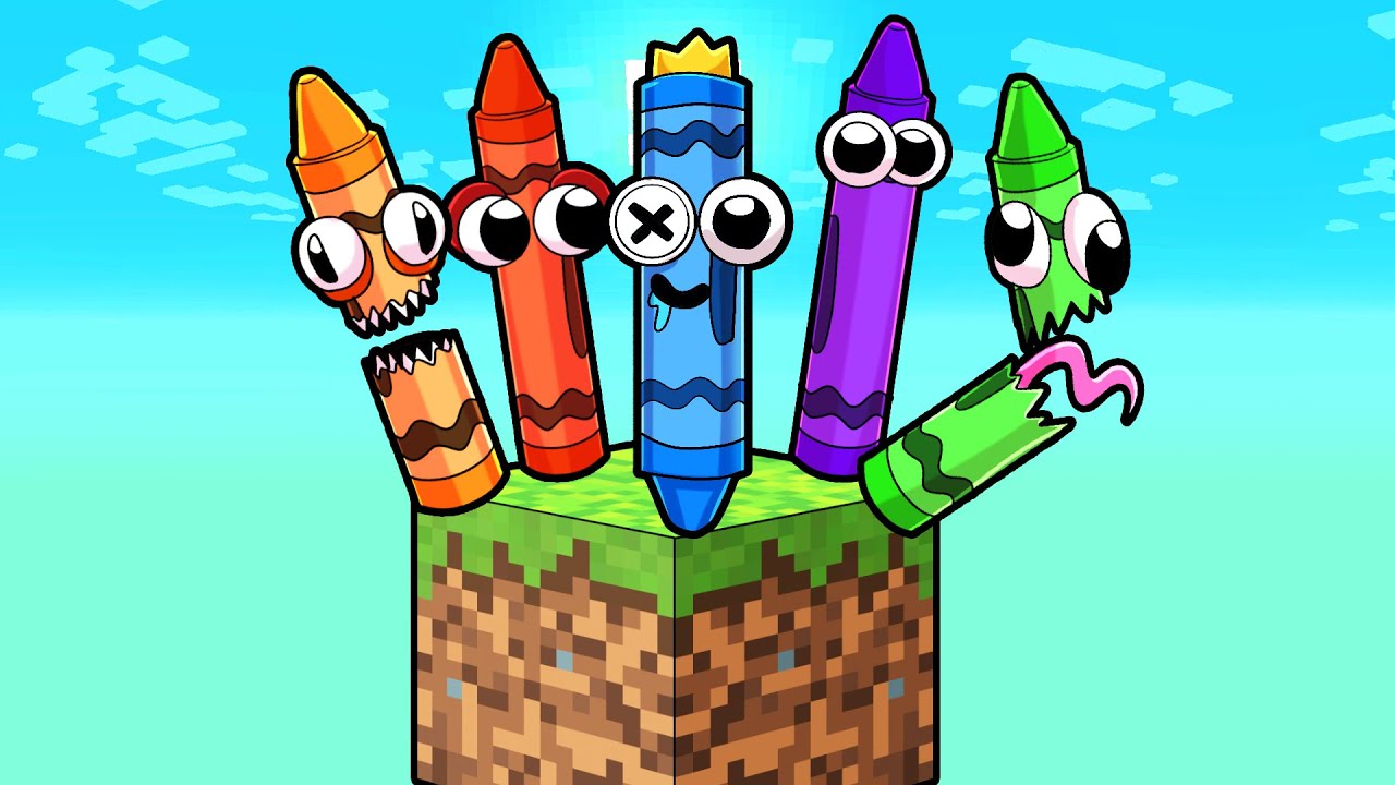 SKYBLOCK RAINBOW CRAYONS!