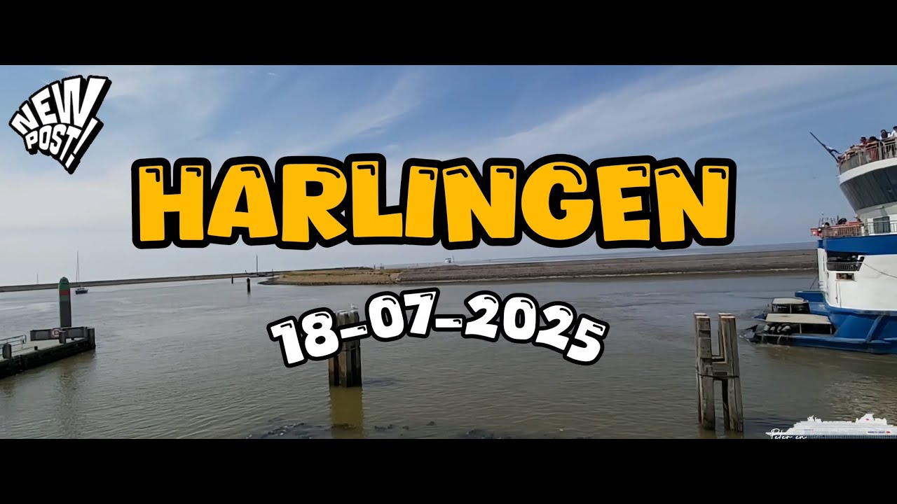 Schip Vlieland verlaat haven..Harlingen 18-07-2025 ⛴