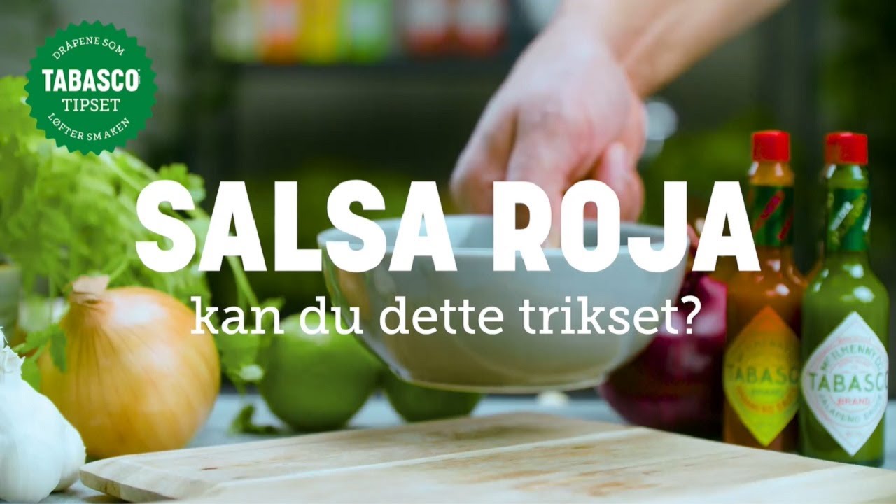 Slik lager du hjemmelaget tacosalsa/Salsa Roja (med TABASCO&reg; Sauce)