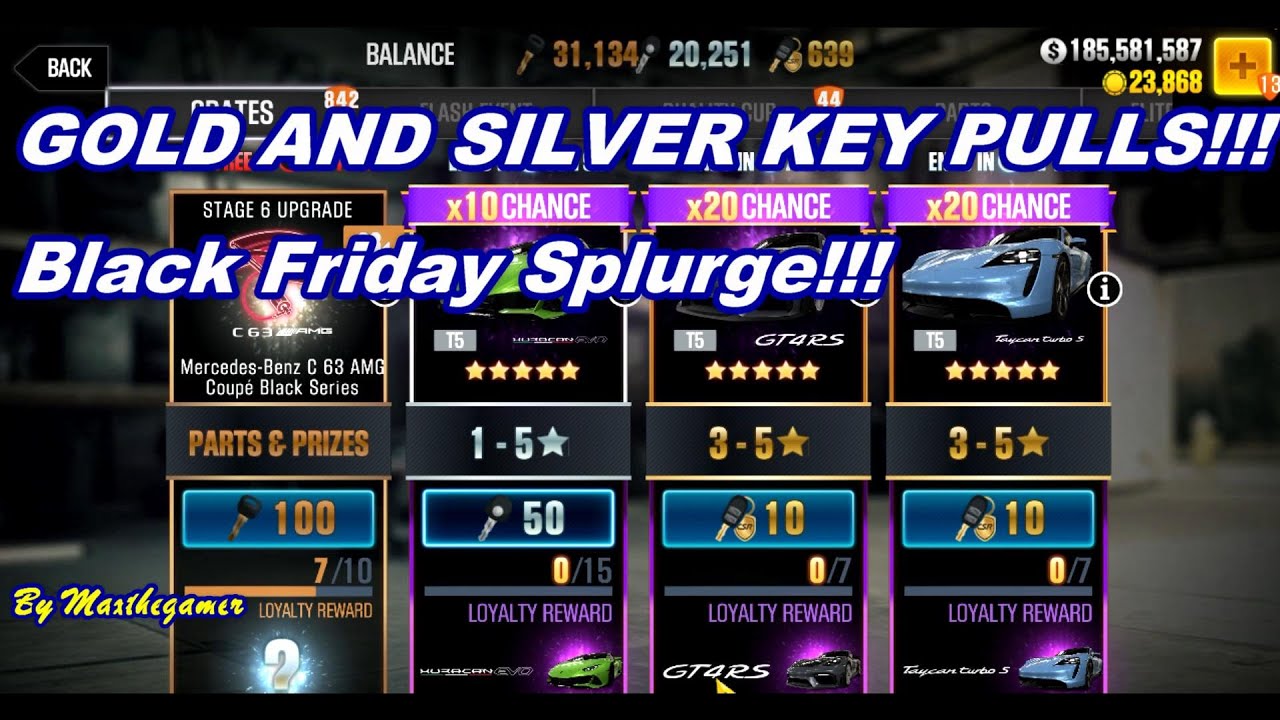 CSR 2 | CSR Racing 2, Gold & Silver key Pulls, Black Friday Splurge on Keys!