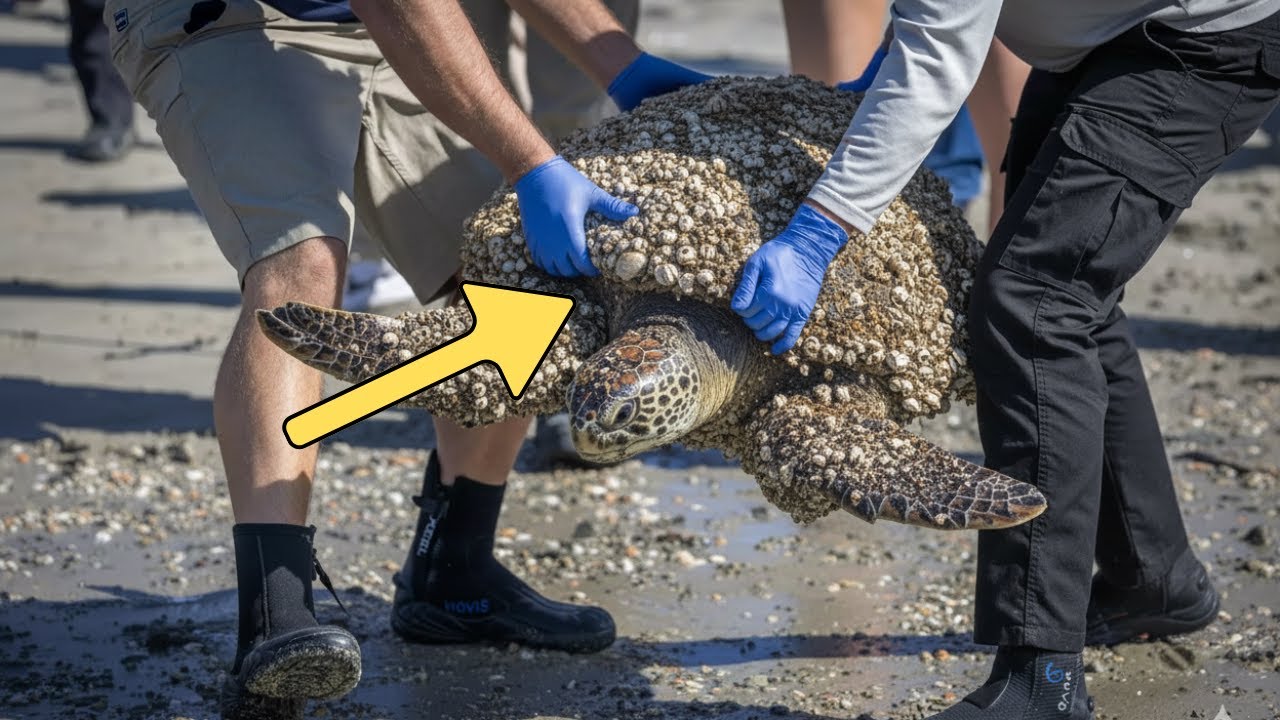 Удаление ракушек и смолы с морских черепах: спасение морских черепах, которое тронет ваше сердце