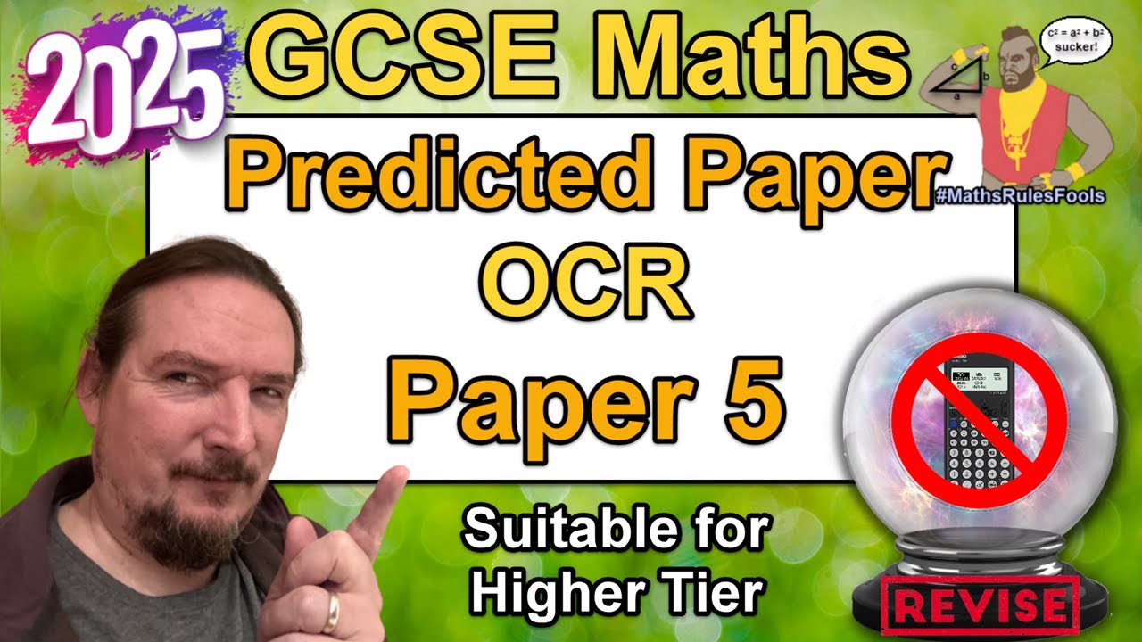 OCR GCSE Maths - Predicted Paper 5 - November Resits 2025 -  Higher Tier