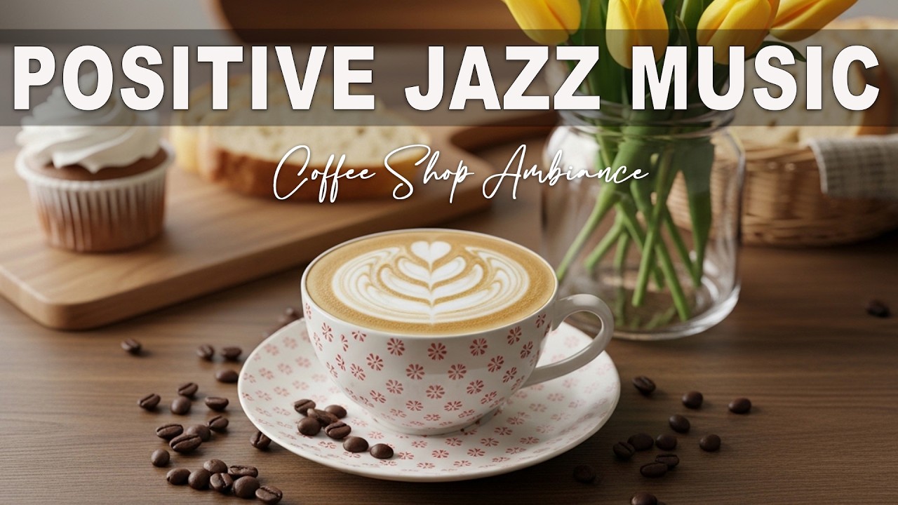 Positive Jazz Music ☕ Coffee Shop Ambiance - Bossa Nova Instrumental & Jazz  Music for Happy Day.