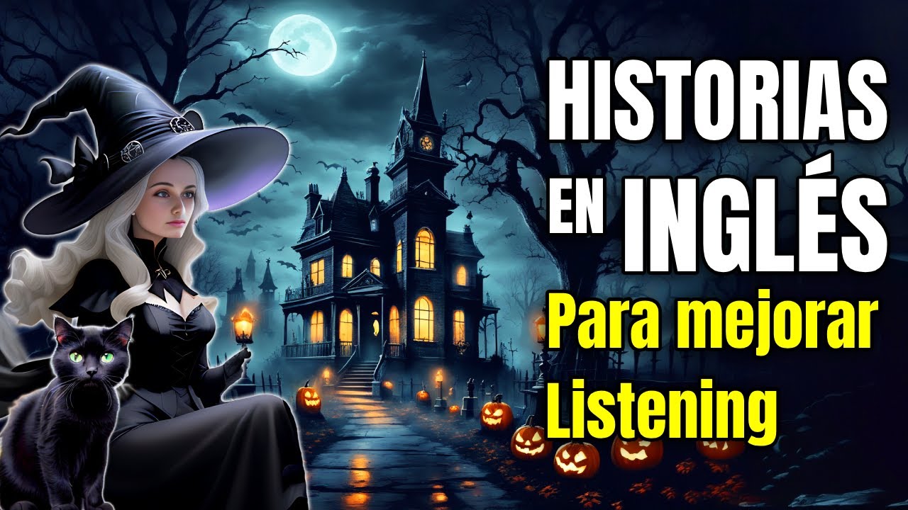 🎃APRENDE INGLÉS con Historias Cortas👻 |Halloween, Brujas y Gatos Negros| Nivel Intermedio✔️