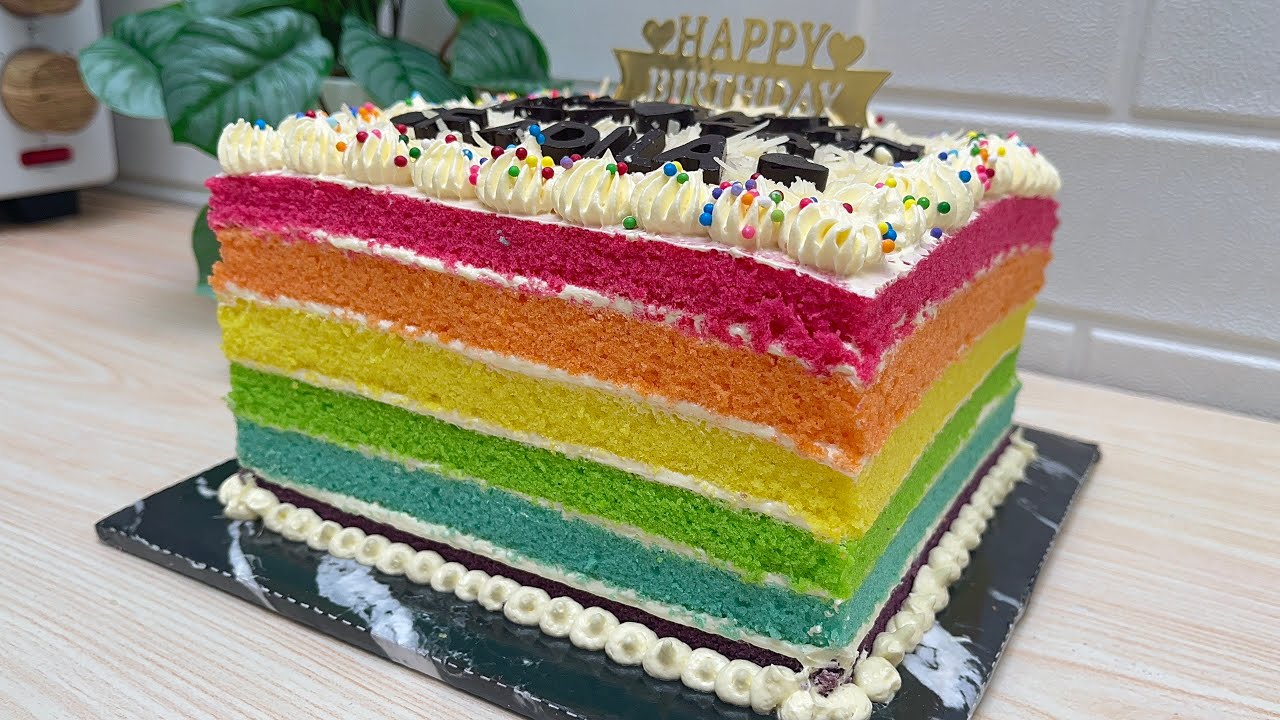Modal Murah Rasa Mewah Hanya 40.000 an Bisa Bikin Rainbow Cake Kukus Super Lembut Seperti ini ‼️