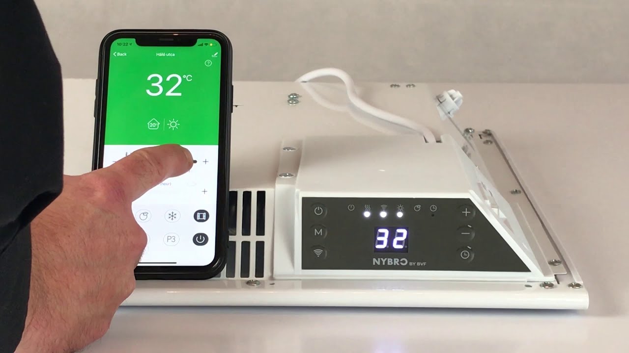 BVF NYBRO heating panel WiFi connection guide
