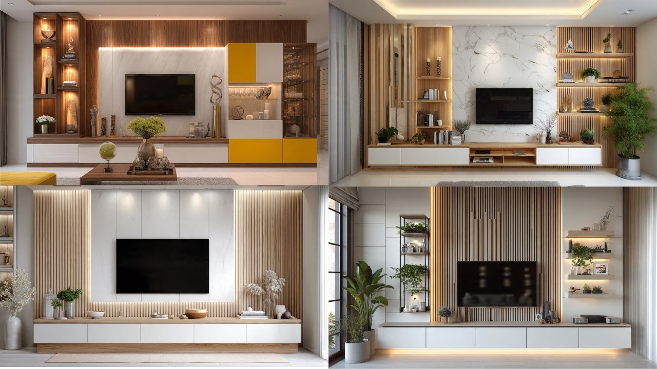 150 Modern Living Room TV Wall Designs to Elevate Your Space