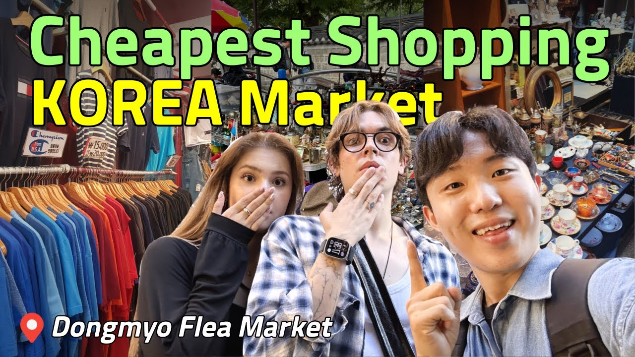 Korea Travel Vlog | Korea Traditional Market Shopping | Seoul Vintage Shop | Dongmyo Flea Market