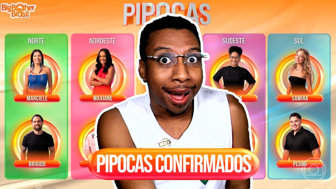 🔴COMENTANDO OS ESCOLHIDOS DAS CASAS DE VIDRO DO BBB 26, ELENCO DE PIPOCAS COMPLETO CHOCA