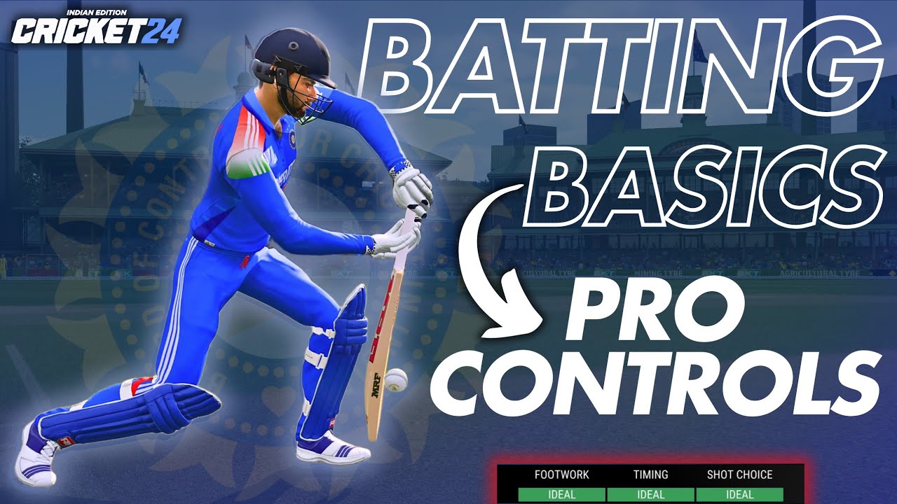 Best Way To Experience Batting in Cricket 24 || Pro Controls || Batting Tutorial ||