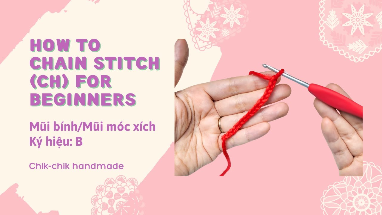 How to Chain Stitch (ch) - Lesson 3