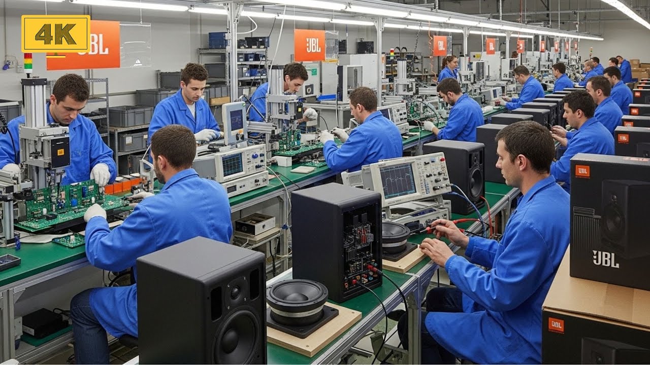 Inside the JBL factory: Production process of JBL 305P MKII studio monitors approximately $210 USD