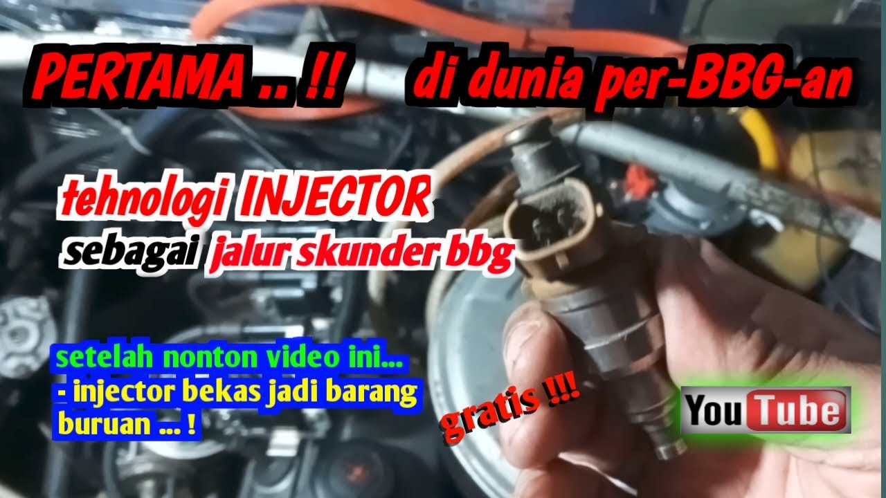 Instal jalur skunder menggunakan INJEKTOR mobil,,hati² jangan sampai kena PHP || #bbg