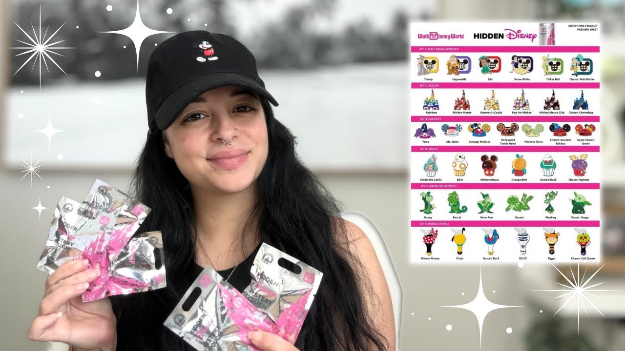 WDW WAVE B HIDDEN DISNEY PINS 2025 pt 1 | Unbagging Mystery Pins ! 