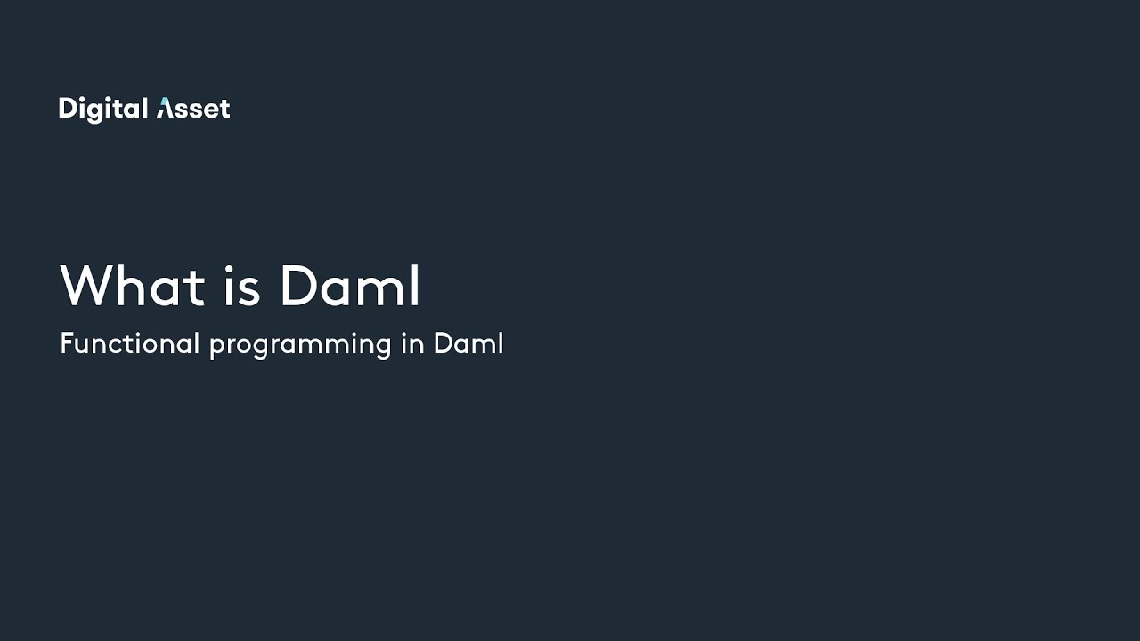 Lesson 1: What is Daml?