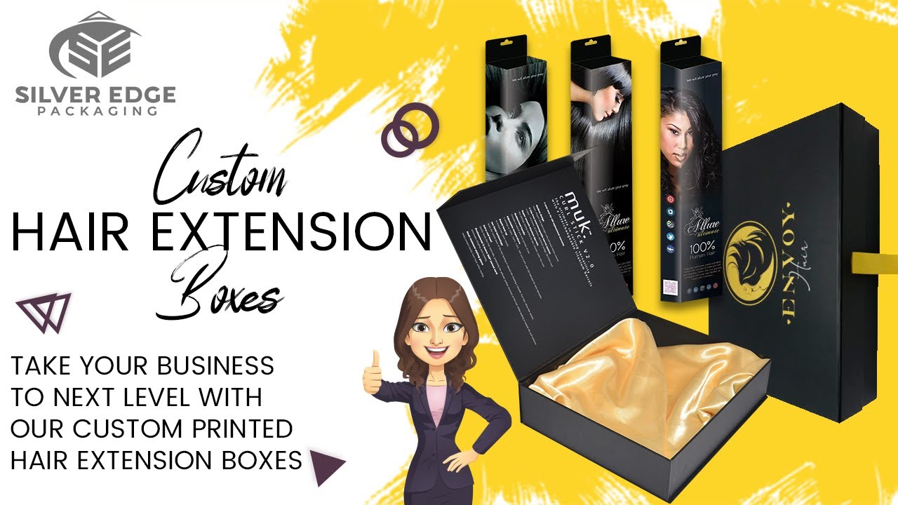Take your Business to Next Level With Our Custom Printed Hair Extension Boxes | Hair Extension Boxes