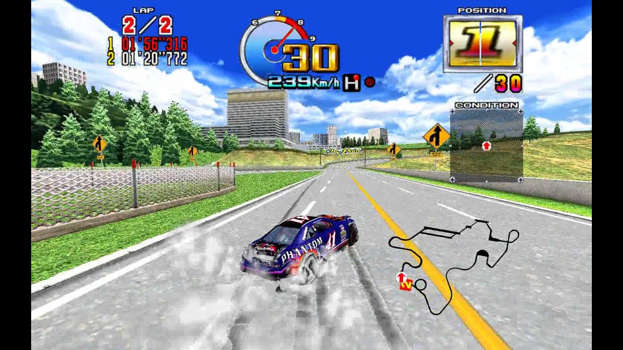 Daytona USA 2 Power Edition - 1st Place Expert course Phantom Full Force MT