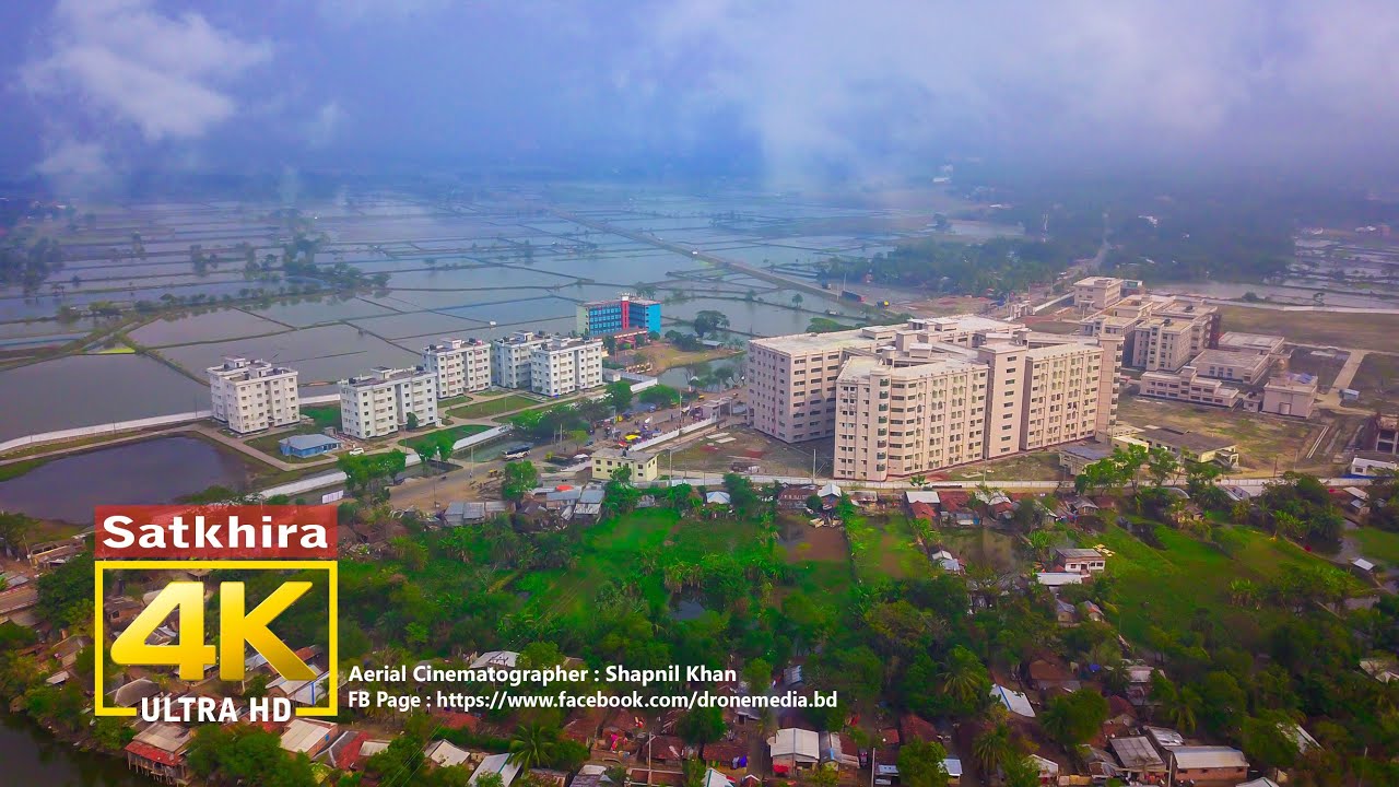 Satkhira Aerial Bird's Eye View 4K Drone Footage I Drone Media Bangladesh