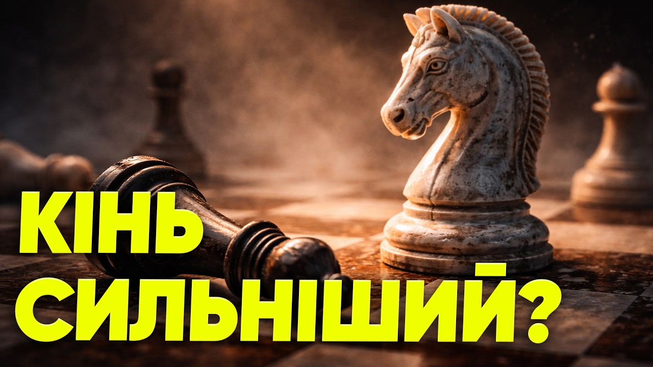 КОЛИ КІНЬ СИЛЬНІШИЙ ЗА СЛОНА ♞ СЕКРЕТ ШАХОВОЇ ПОЗИЦІЇ.