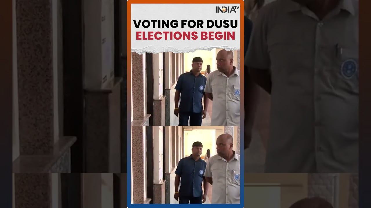DUSU Election 2026: Voting Begins at Delhi University, 1.5 Lakh Students to Cast Votes #shorts