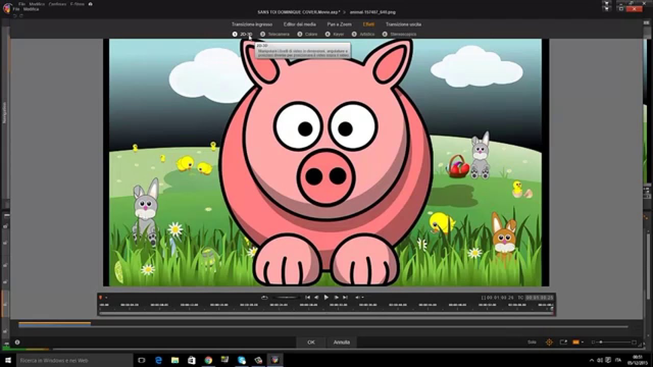 Tutorial Pinnacle Studio - Animare e muovere le immagini