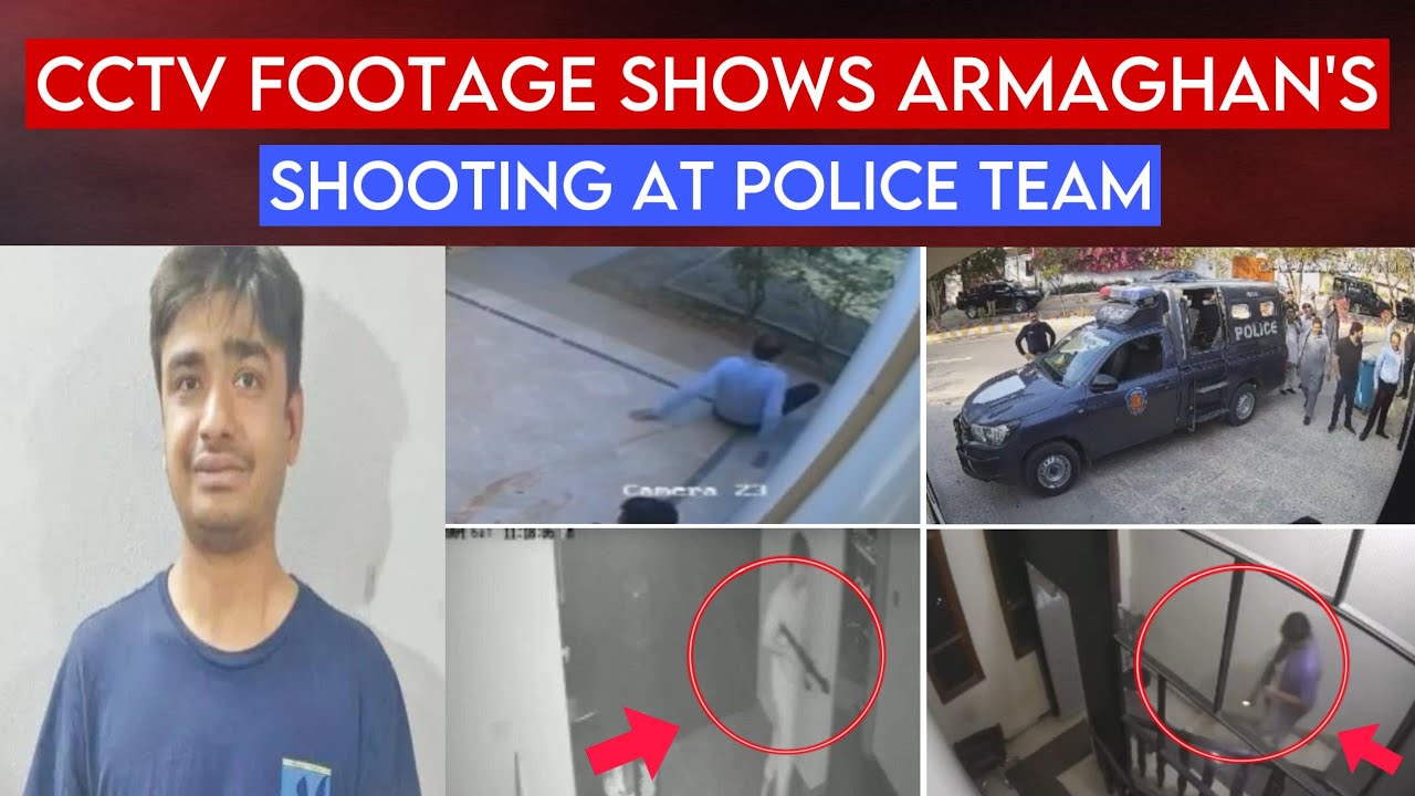 CCTV FOOTAGE SHOWS ARMAGHAN'S SHOOTING AT POLICE TEAM