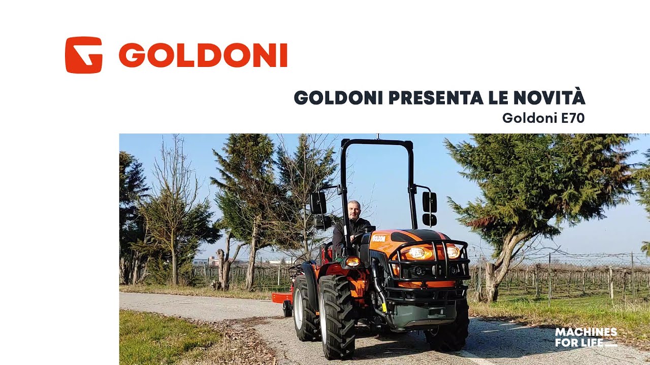 GOLDONI presenta le novità: E70 (ITA)
