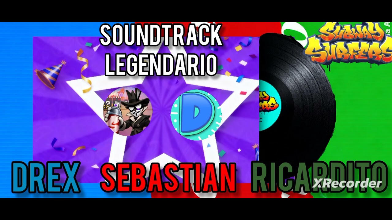 Soundtrack legendario subway surfers #TheDrex #subwaysurferswords #sebastian 