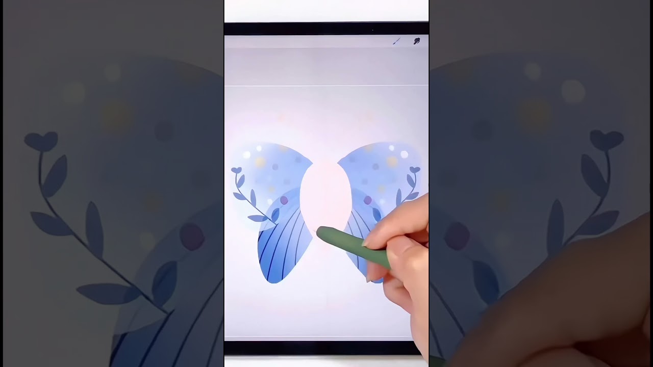 Procreate對稱的蝴蝶 