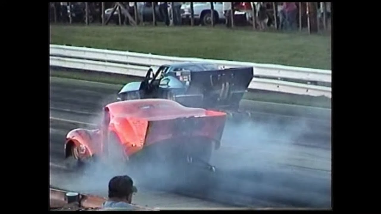 Pro Modified Quick-8 Racers Association in competition at Farmington Dragway on 6/21/2003 Part 1of3