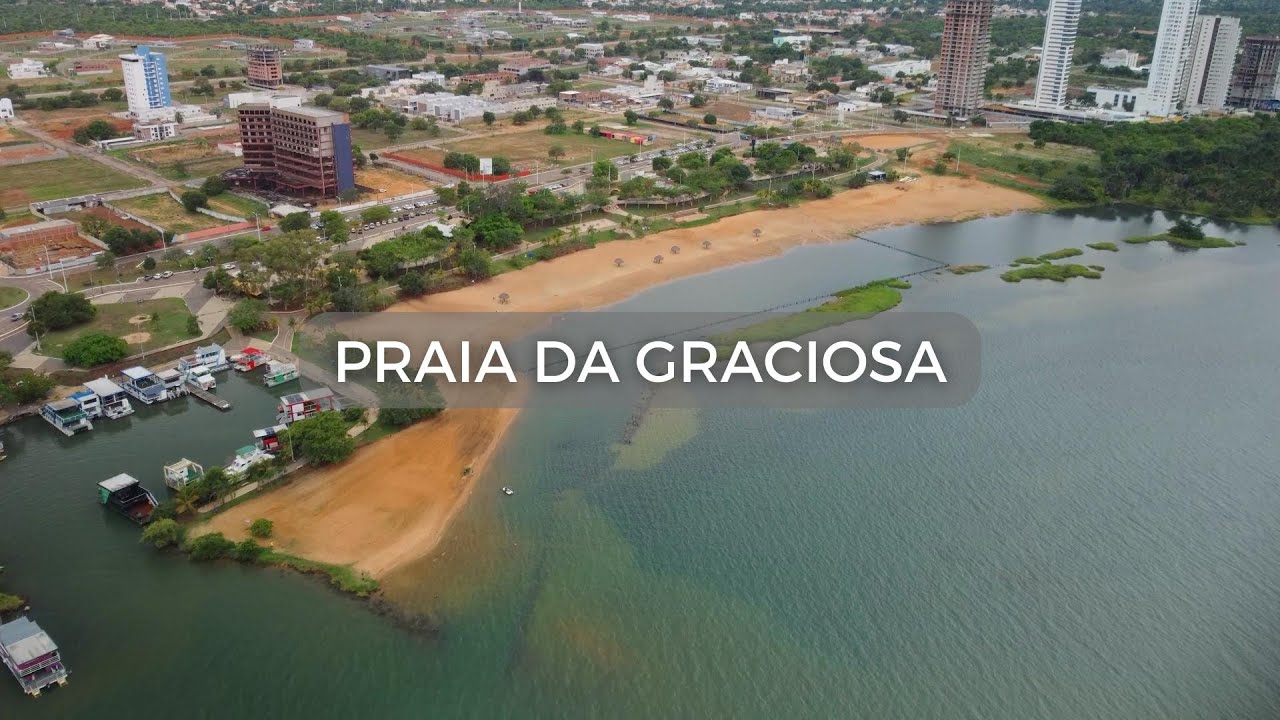 Praia da Graciosa Palmas 2022 vista de cima - Passeio de drone comentado