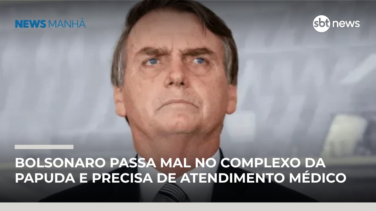 Bolsonaro tem mal-estar no presídio da Papuda | #NewsManhã