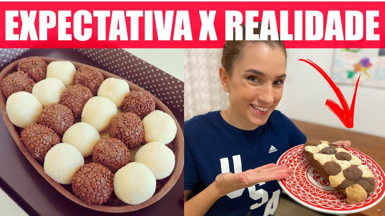 TENTEI FAZER UM OVO DE PÁSCOA EM CASA, MAS...