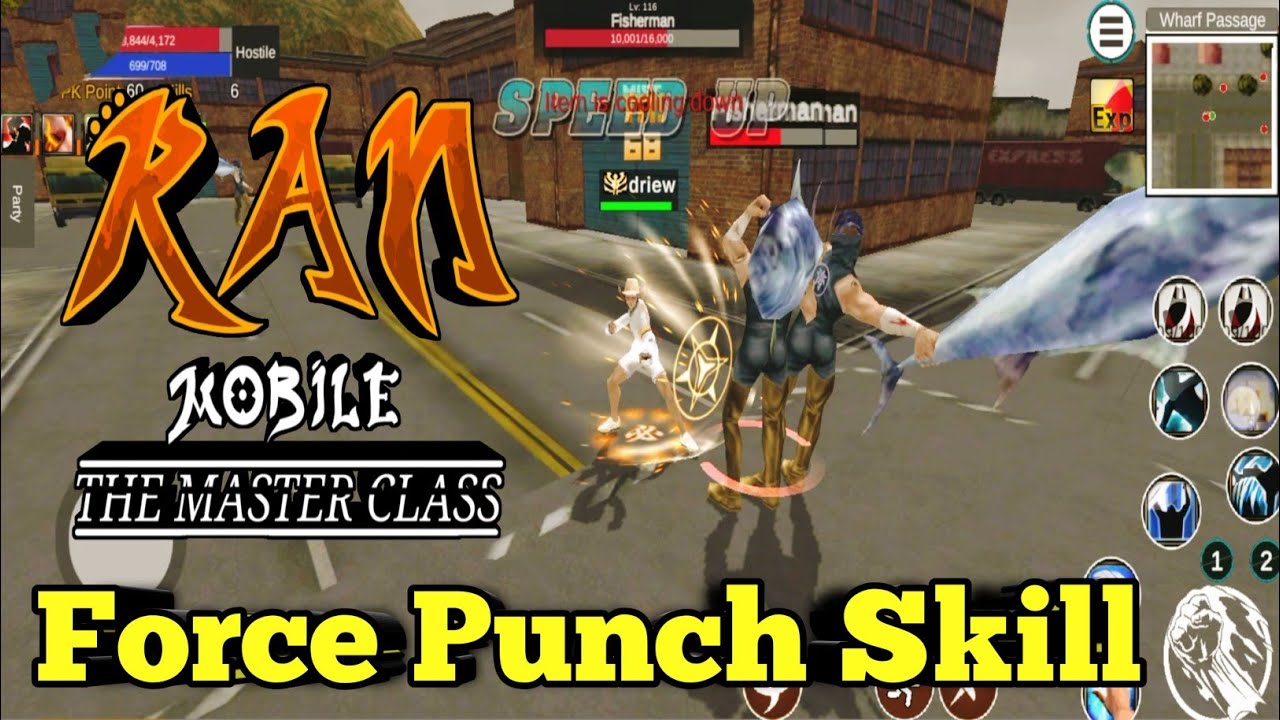 Ran Mobile: The Master Class Force Punch Skill | Dex Type Brawler during OBT