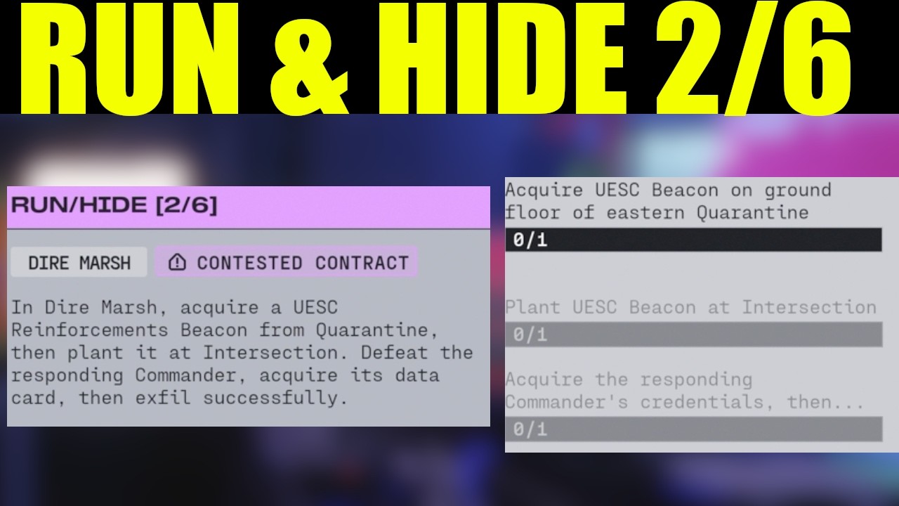 Marathon - Acquire UESC Beacon on ground floor of eastern Quarantine | place beacon at intersection