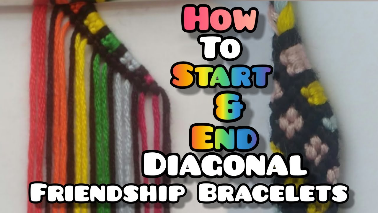 How to Start Friendship Bracelets Diagonally [Tutorial]