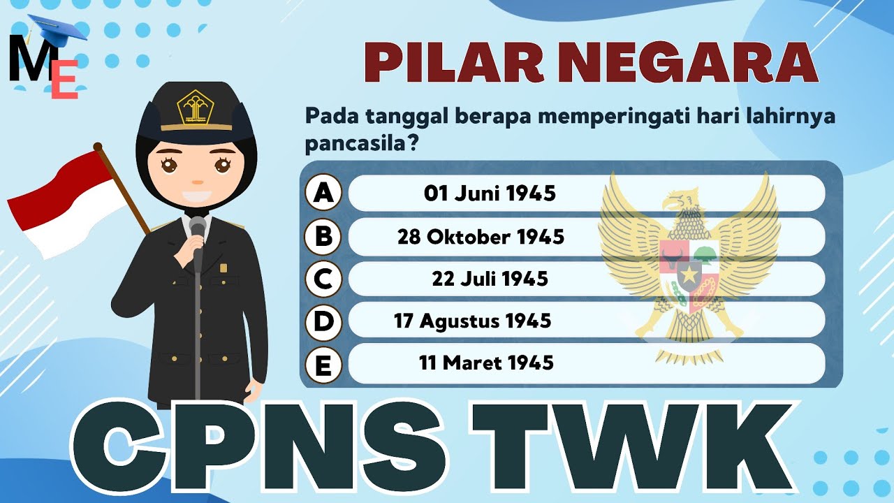 Tes Wawasan Kebangsaan Indonesia | Pilar Negara 30 Soal - CPNS 2024