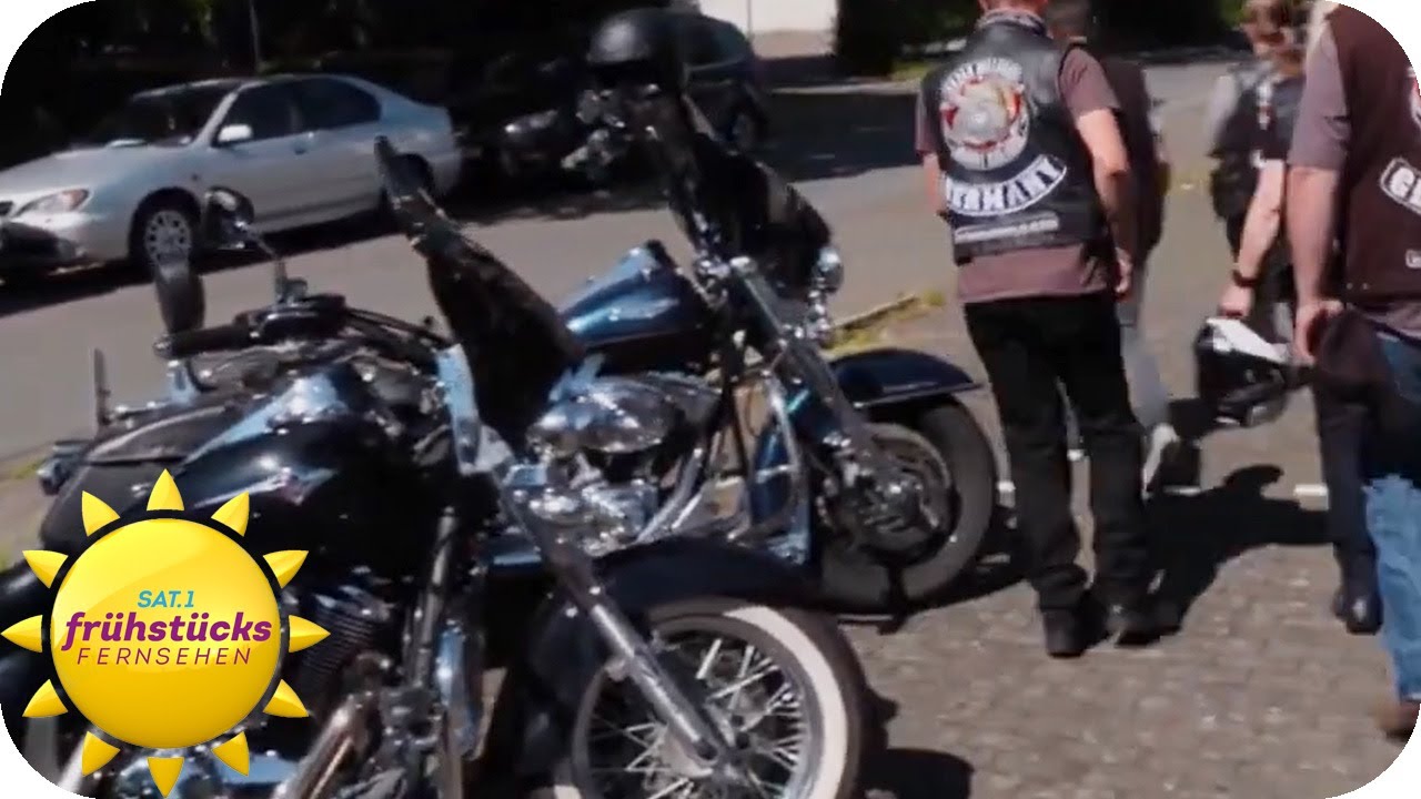 Harte Kerle ganz weich - Biker machen Kinder glücklich | SAT.1 Frühstücksfernsehen
