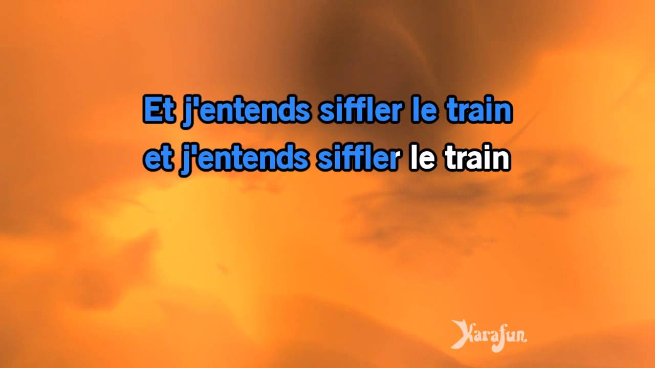 Karaoké J'entends siffler le train - Richard Anthony *