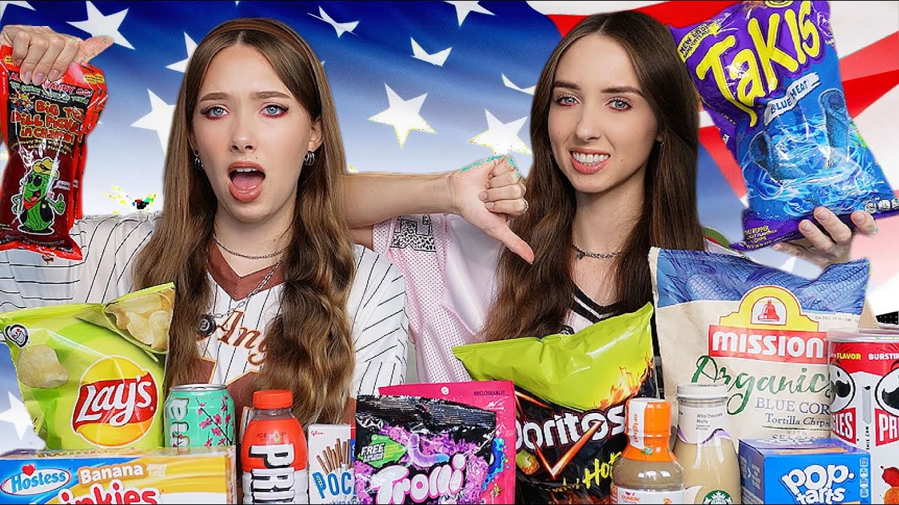 TRYING AMERICAN SNACKS for the first time | *gross*