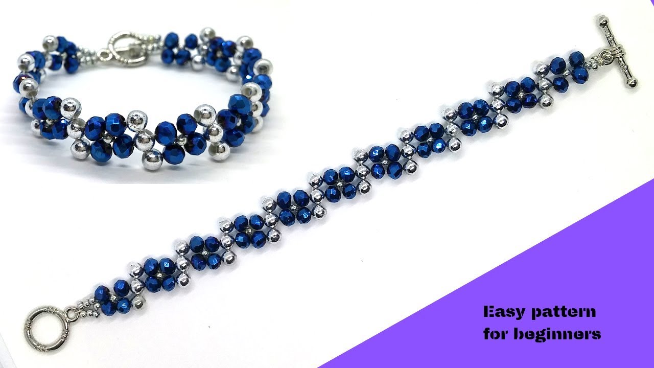 beading beginners-10 mins diy bracelet. beading tutorial