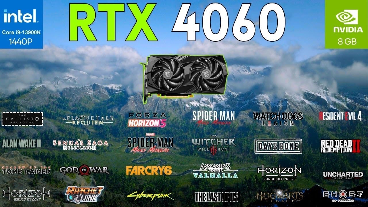 RTX 4060 1440P GAMING TEST  - RTX 4060 2K BENCHMARK