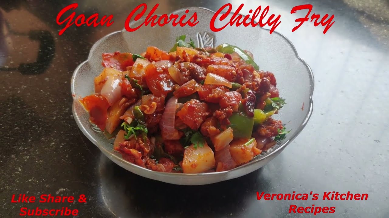 Goan Sausage (Choris) Chilly Fry