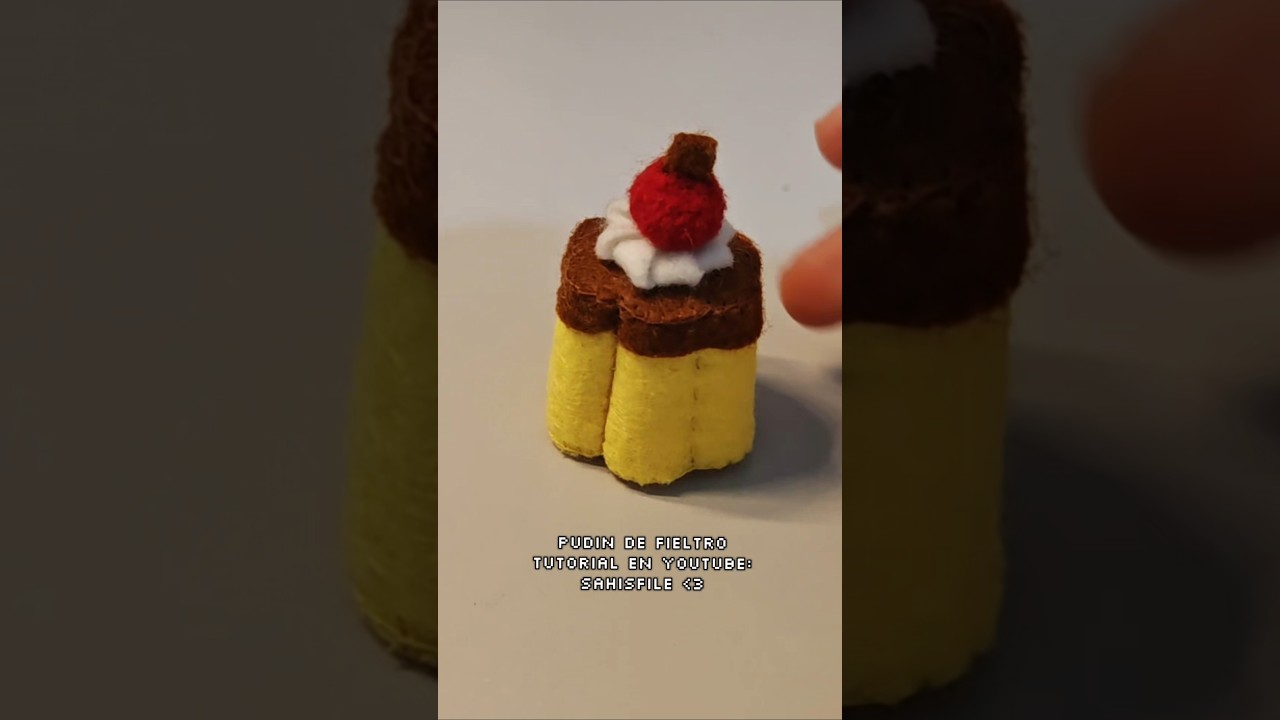 DIY Pudin de fieltro | Tutorial #flan #puding #feltcraft #handmade