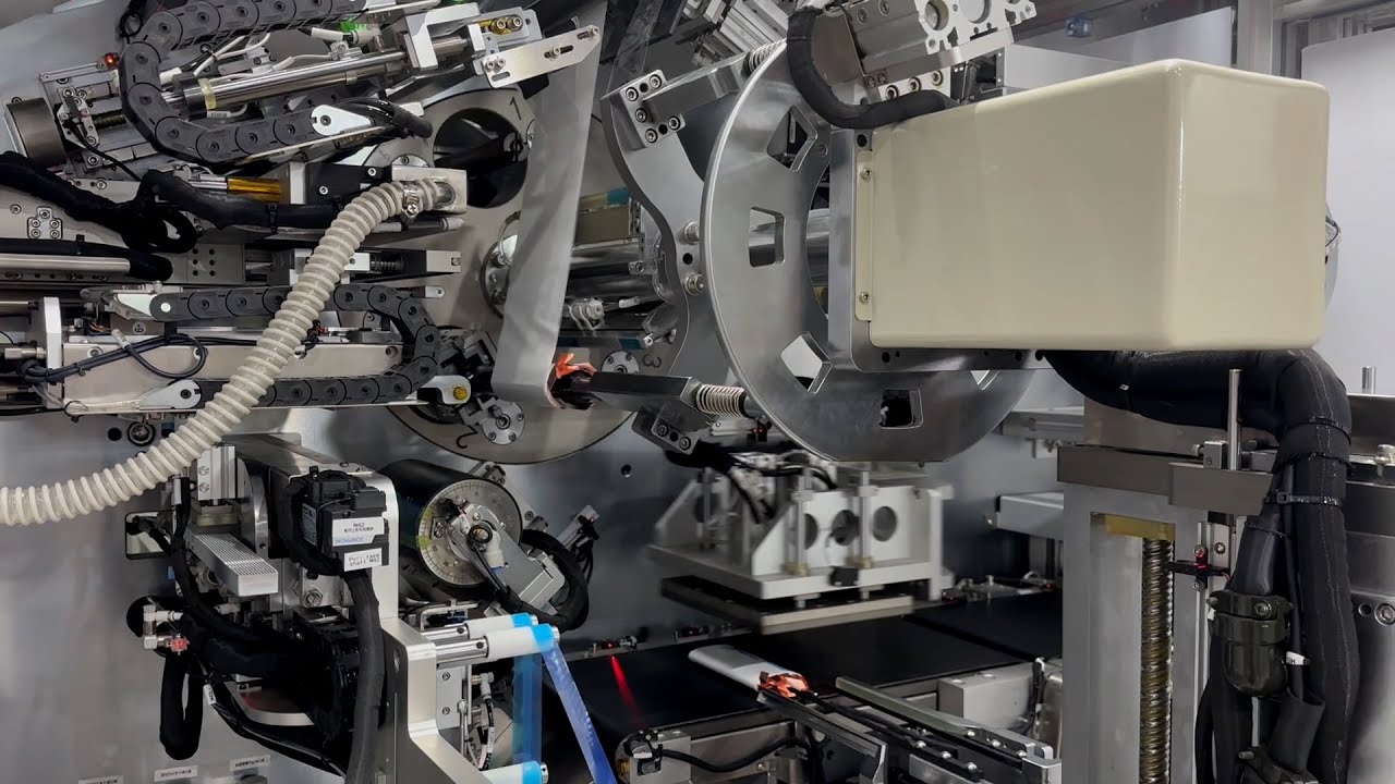 Multi-tab prismatic power battery electrode winding machine