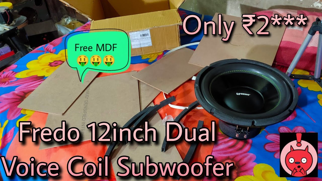 Unboxing Fredo 12inch Dual Voice Coil subwoofer only in 2*** and get free MDF board   Sunny CREATIVE
